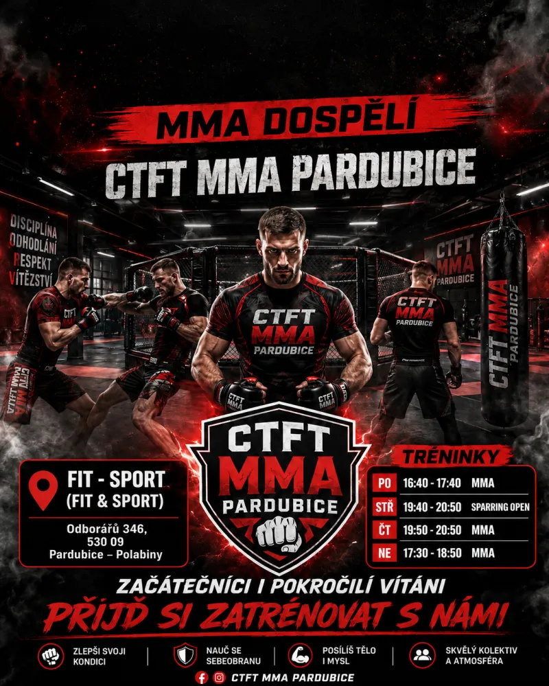 MMA HLAVNÍ  TRÉNINK – CTFT MMA PARDUBICE